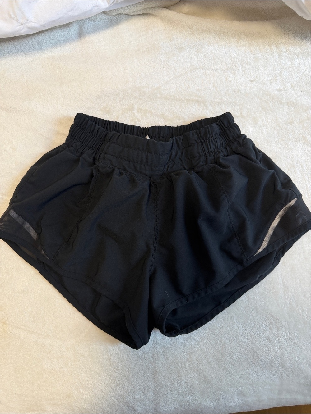 Black Women’s Athletic Shorts - High-Waist Running Shorts
